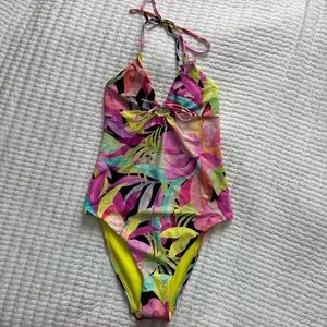 NWT Hurley Floral One Piece Swimsuit
